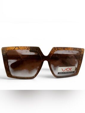 New Brown Tortoiseshell Oversized Women's Sunglasses